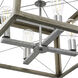 Briarwood 4 Light 20 inch Galvanized Finish Chandelier Ceiling Light